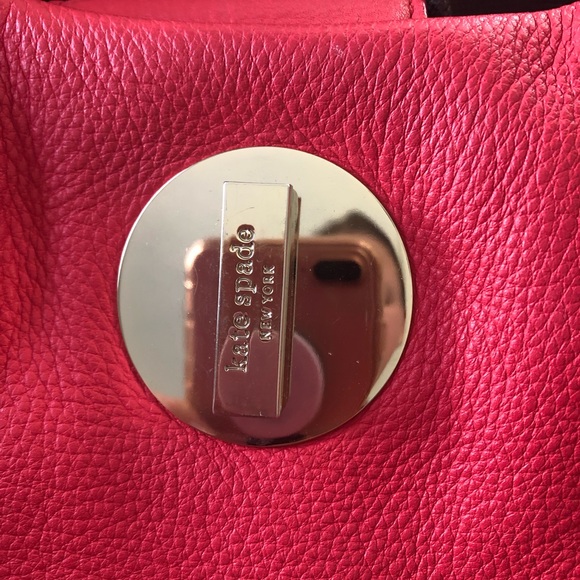 Hot pink leather Kate Spade ♠️ purse - Picture 2 of 4